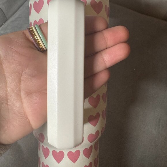 Simple Modern 40oz Pink Hearts on White Straw Tumbler NEW WITH‎ TAG - Picture 7 of 9